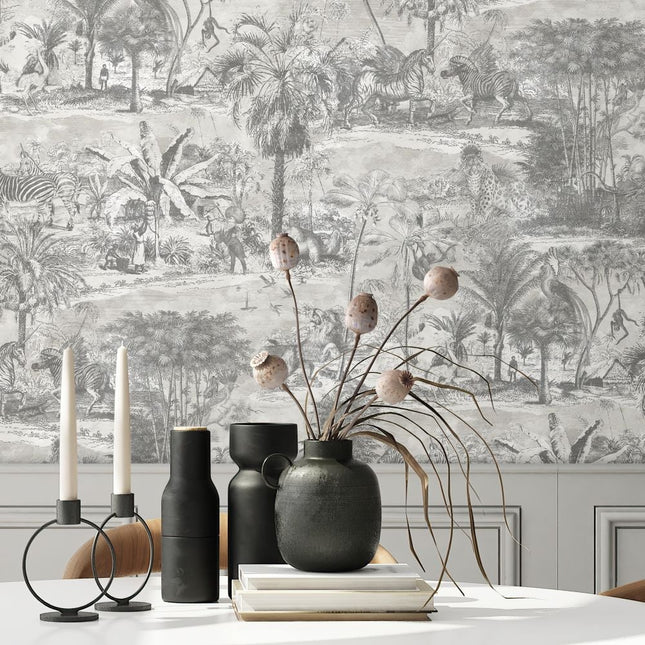 Muster Animal Islands Muted Grey BMTD001/04C