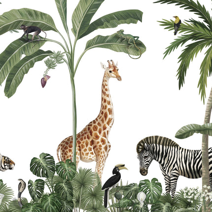 Muster 50 x 50 cm von Jungle Jive white 2082