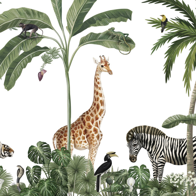 Muster 50 x 50 cm von Jungle Jive white 2082