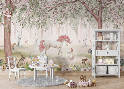 Belle Unicorn Forest Green