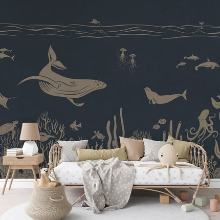 Monochrome Sea - Blue Vintage