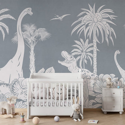 Monochrome Dino - Blue