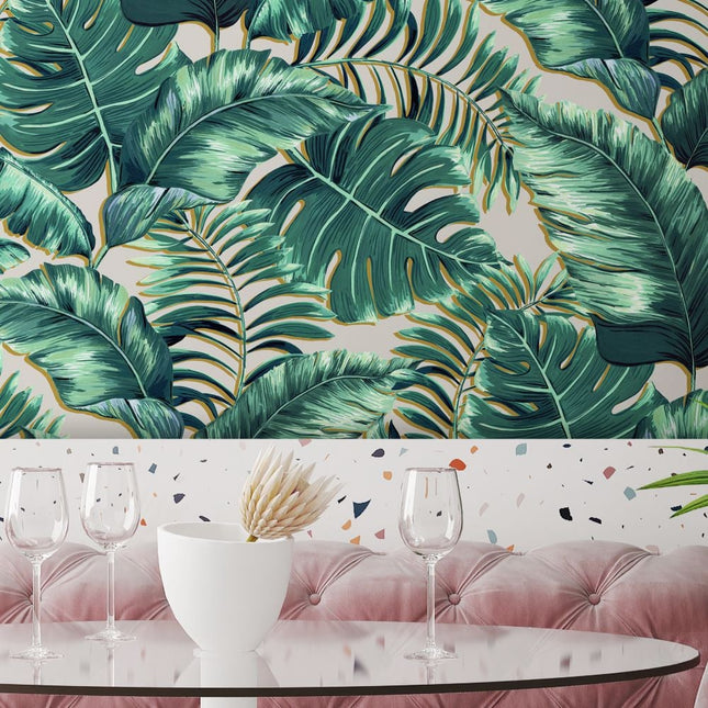 Banana Leaves Blush Pink BMTD001/05B