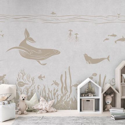 Monochrome Sea - White Vintage