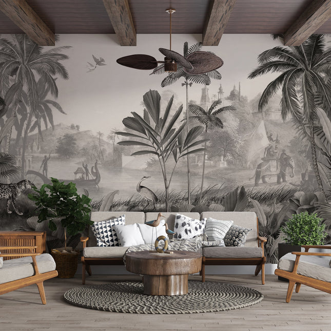 Leopard Landscape black/white 2017