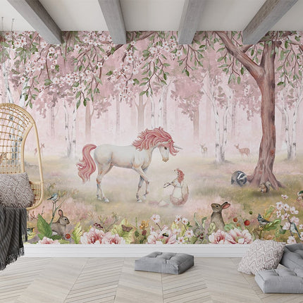 Belle Unicorn Forset Pink