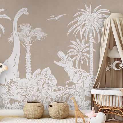 Monochrome Dino - Brown