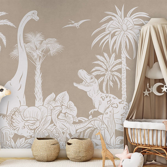 Monochrome Dino - Brown