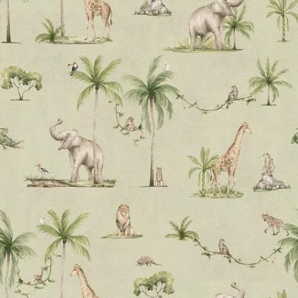 Muster 50 x 50 cm von Joyful Jungle - Green