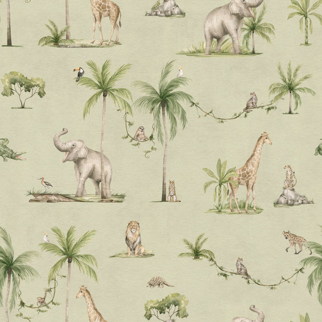 Muster 50 x 50 cm von Joyful Jungle - Green