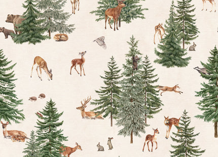 Muster 50 x 50 cm von Pine Forest - White