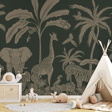 Monochrome Jungle - Green Vintage