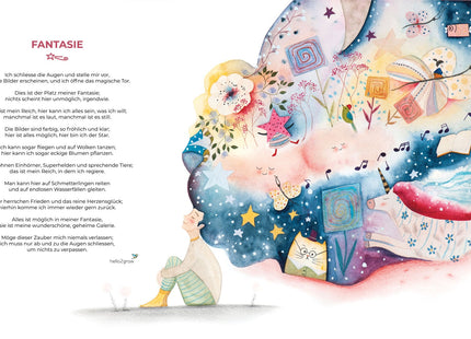 "Fantasie" mit Gedicht