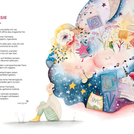 "Fantasie" mit Gedicht