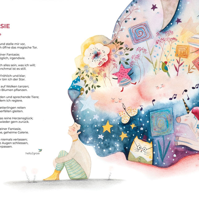 "Fantasie" mit Gedicht
