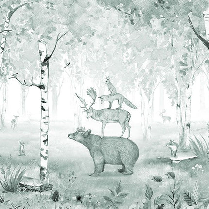 Muster 50 x 50 cm von Bear King blue 2055