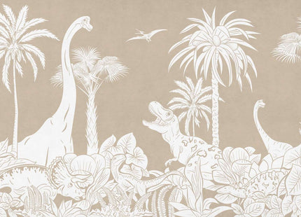 Muster 50 x 50 cm von Monochrome Dino - Brown