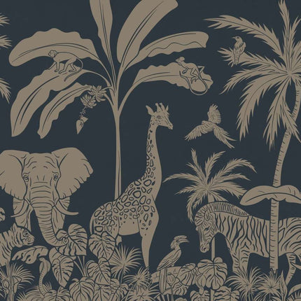 Monochrome Jungle - Blue Vintage