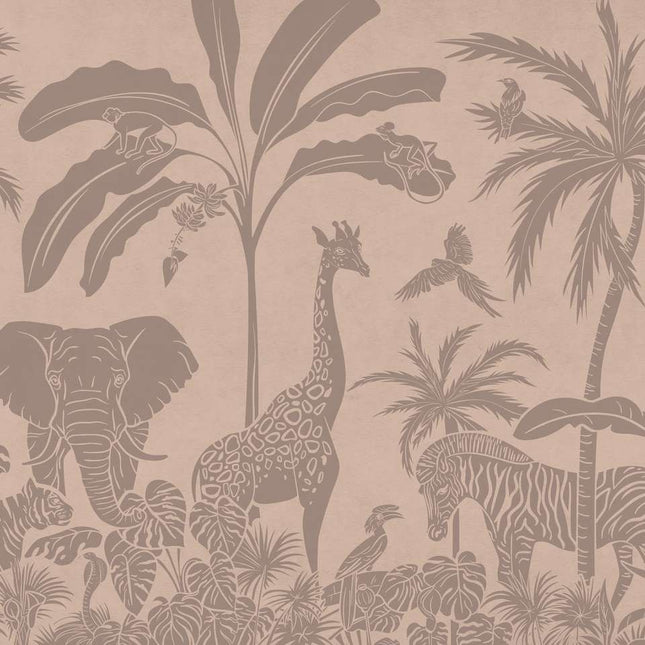 Muster 50 x 50 cm von Monochrome Jungle - Pink Vintage
