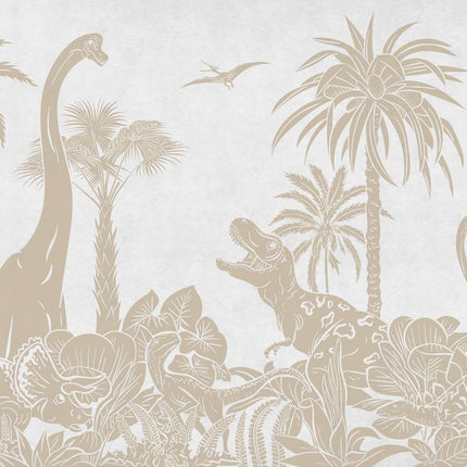 Monochrome Dino - White Vintage