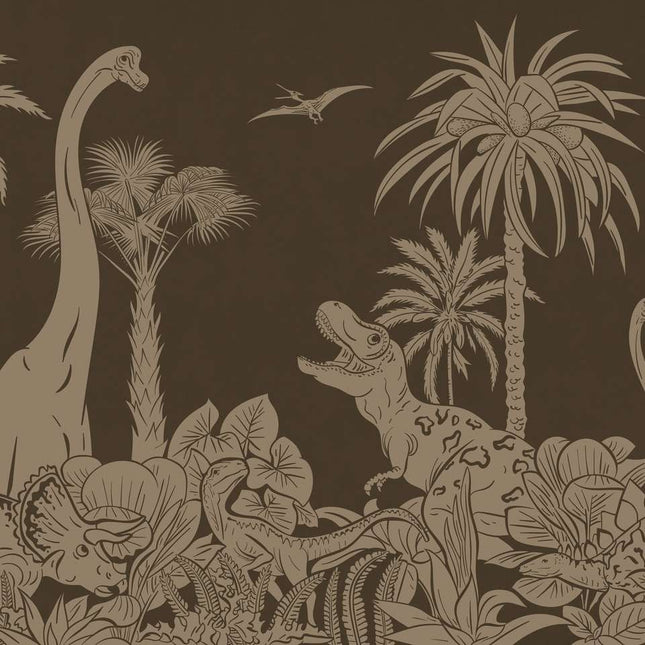 Monochrome Dino - Brown Vintage