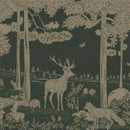 Monochrome Forest - Green Vintage