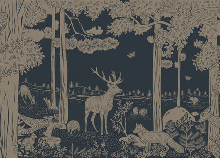 Monochrome Forest - Blue Vintage
