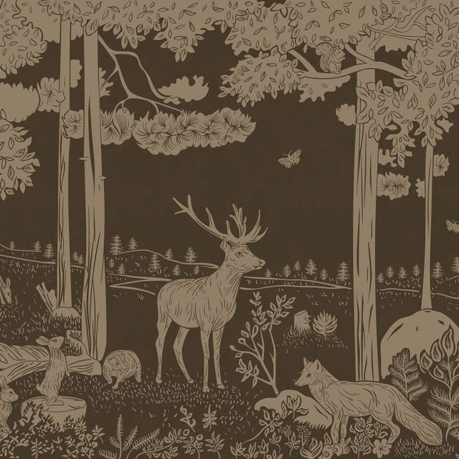 Monochrome Forest - Brown Vintage