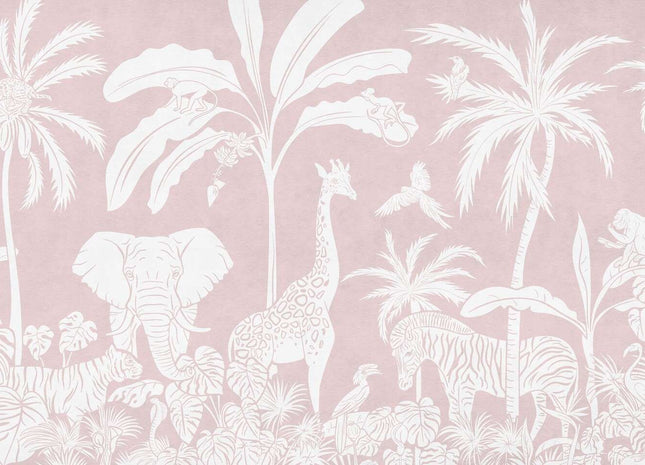 Monochrome Jungle - Pink